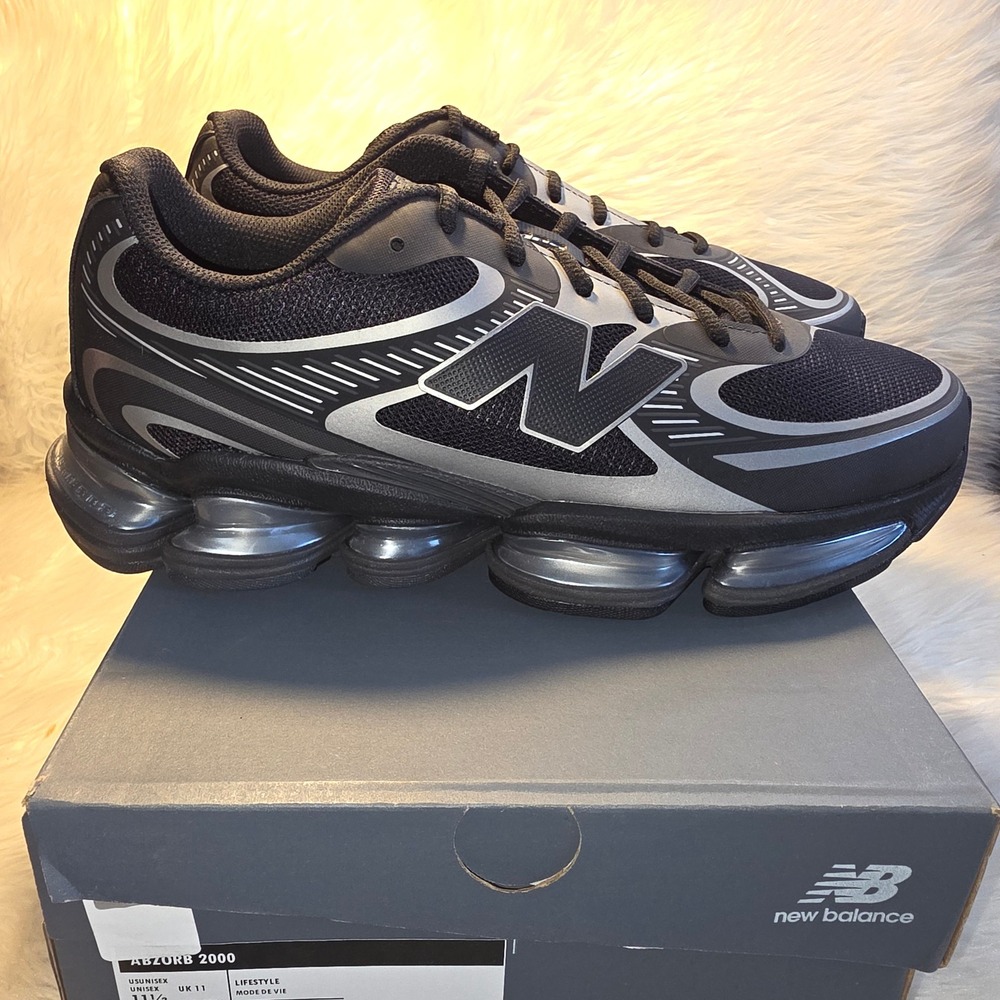 New Balance ABZORB 2000 Sneakers – Unisex 11.5M/13W — Black/Silver